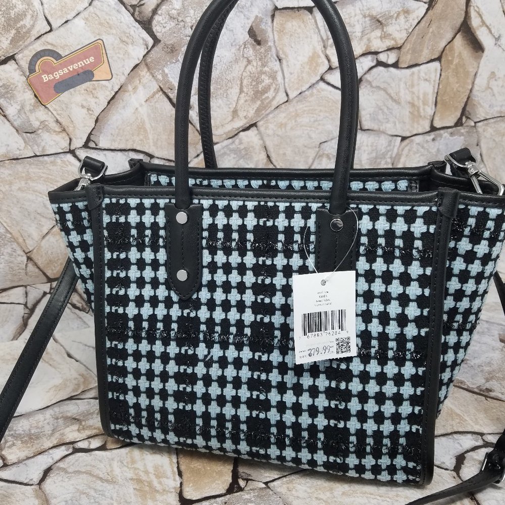 #bagsavenue fast ship new Ella Small Tote Crossbody in Tweed Fabric Kate Spade - Picture 6 of 11